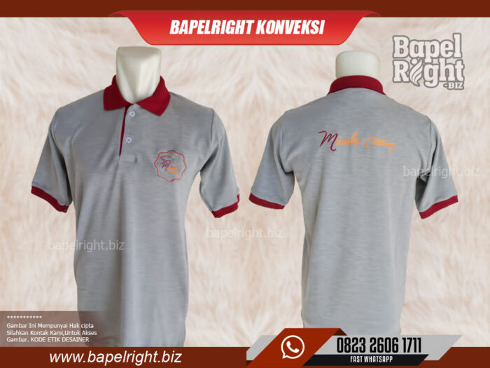 9 Contoh Kaos Seragam Berkerah Lengan Panjangpendek