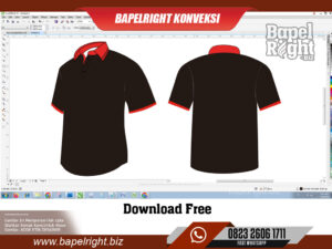 Mockup Kaos Hitam Polos HD