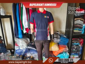 Baju Polo Biru Dongker