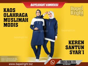 Kaos Olahraga Muslimah Modis