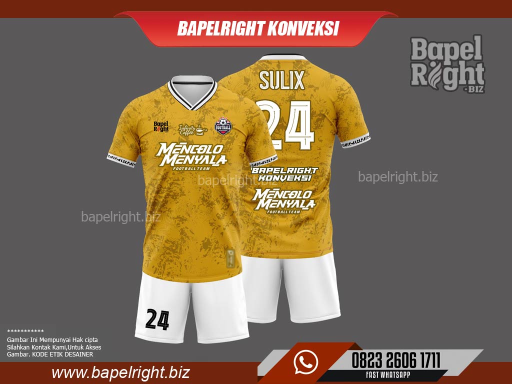 jersey printing kuning putih