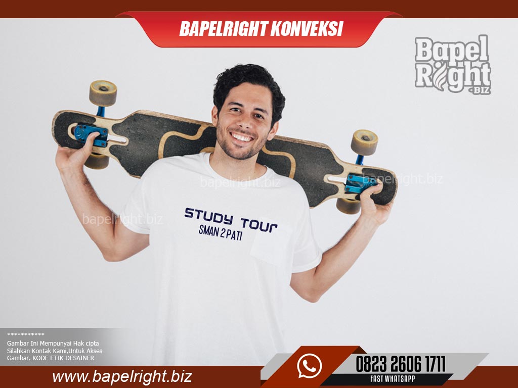 Desain Kaos Study Tour model Tipografi Keren