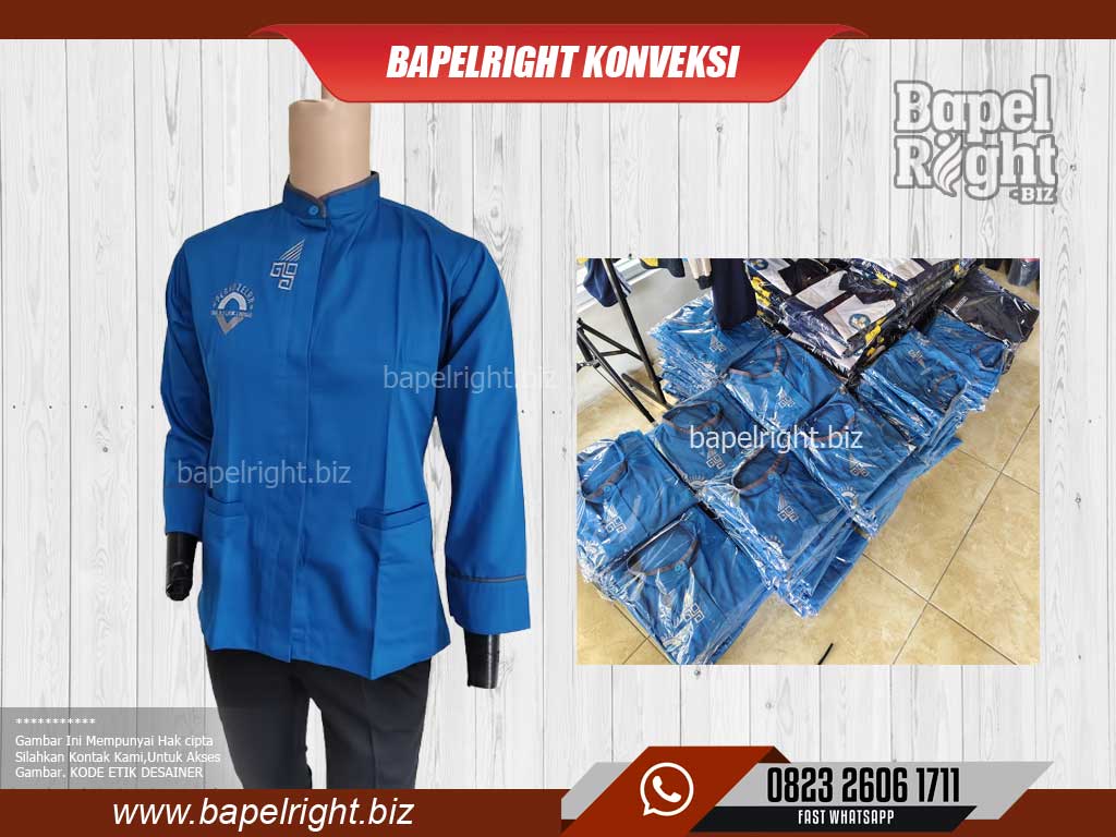 wearpack smk perhotelan warna biru