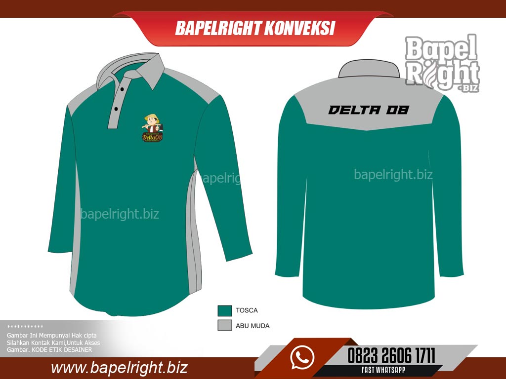 Baju Kelompok Tani Warna Tosca