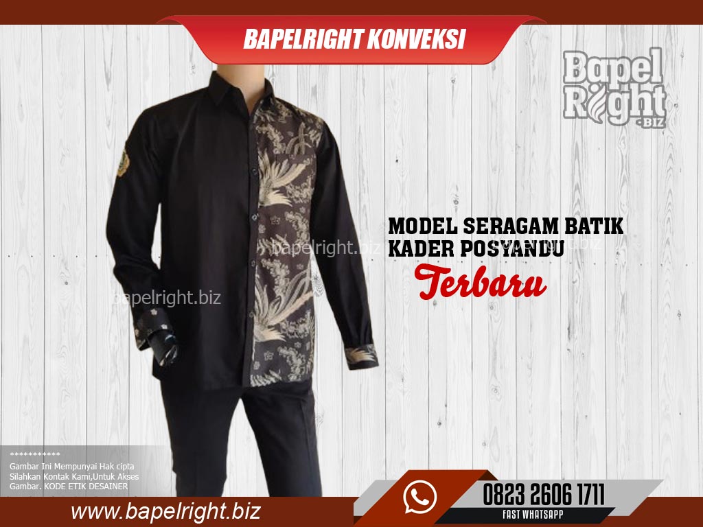 model seragam batik kader posyandu