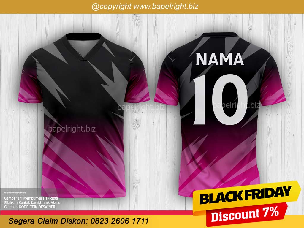 jersey bola ungu pink hitam