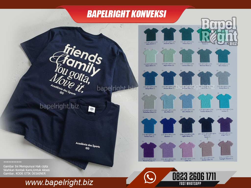 warna kaos kelas yang bagus