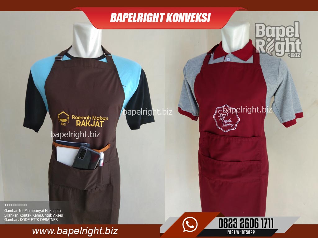 Apa yang dimaksud dengan apron apakah sama dengan celemek