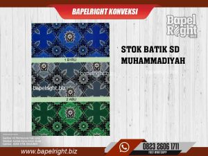 Baju batik sd muhammadiyah