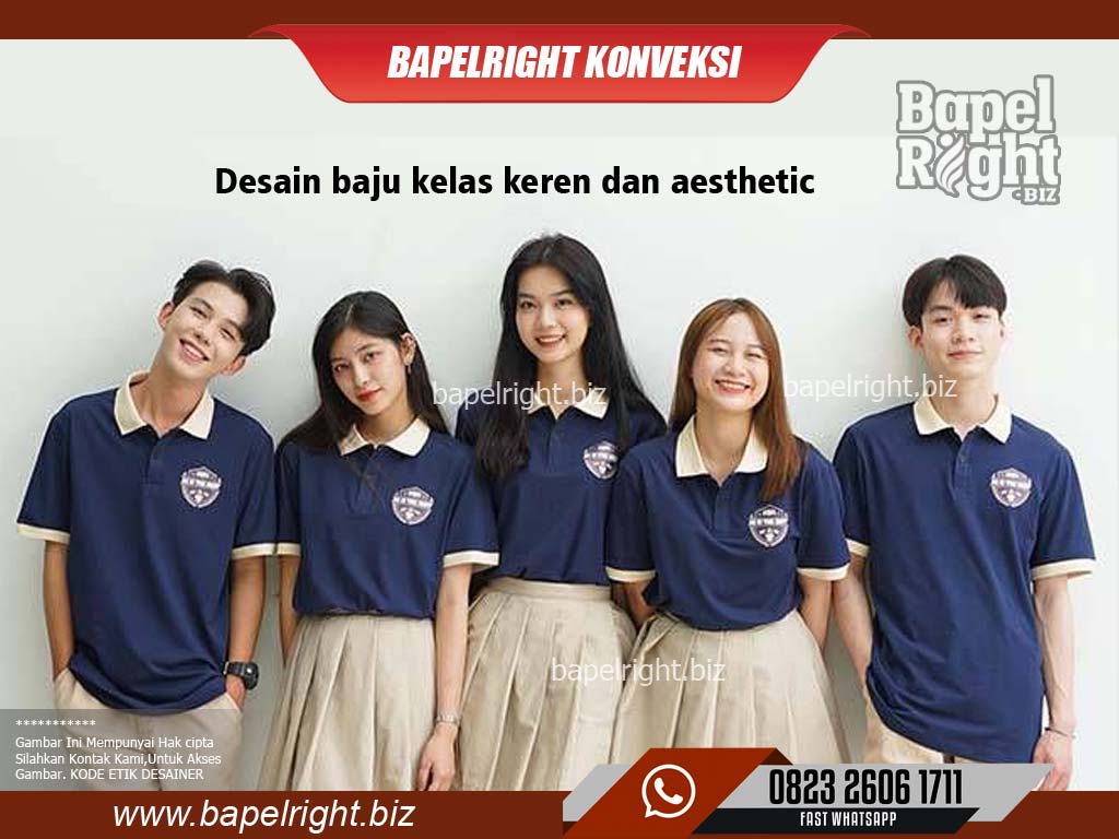 desain baju kelas keren dan aesthetic