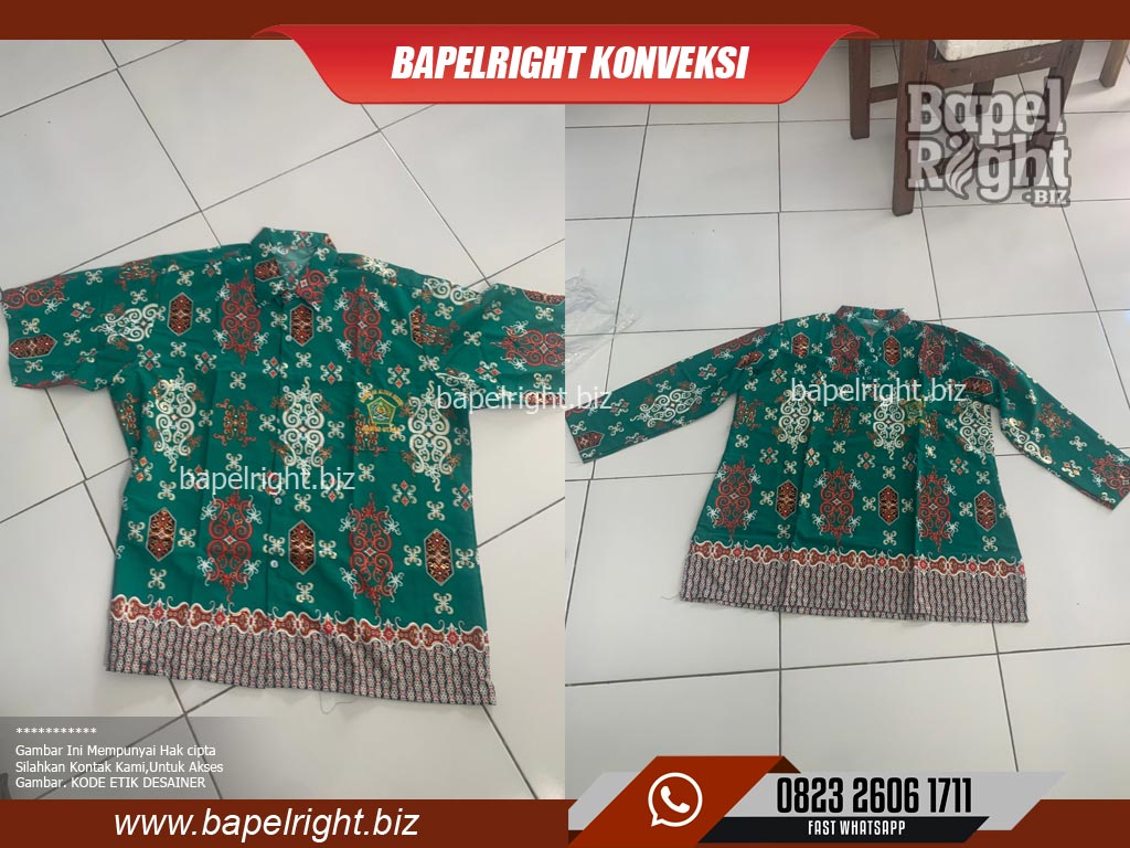 Seragam batik sekolah MAN Custom